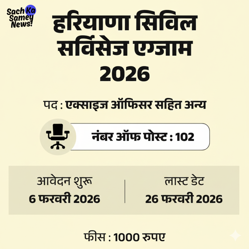 Haryana civil services vacancy