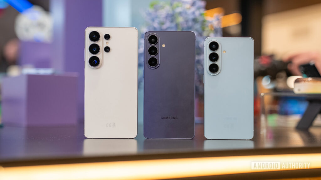 samsung galaxy s26 s26 plus s26 ultra stood up