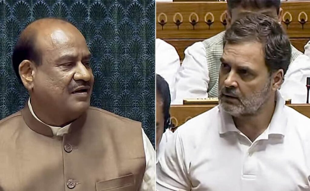 NO CONFIDENCE MOTION NEWS OM BIRLA VS RAHUL GANDHI