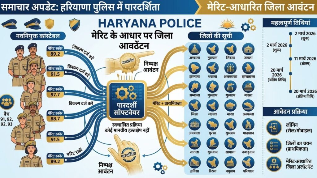 मेरिट के आधार पर ऑनलाइन मिलेगा जिला, जानें पूरी प्रक्रिया।