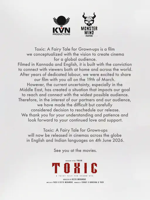 toxic kvn production announcement