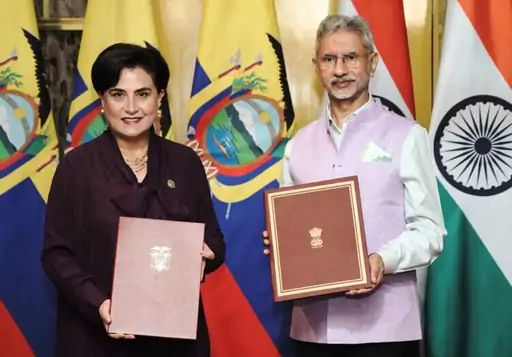 डॉ. एस. जयशंकर ने इक्वाडोर की रक्षा मंत्री गैब्रिएला सोमरफेल्ड से मुलाकात की