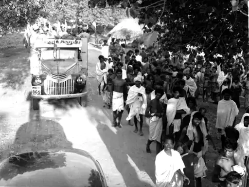 पांडिचेरी की आजादी के आंदोलन के दौरान मिल मजदूर