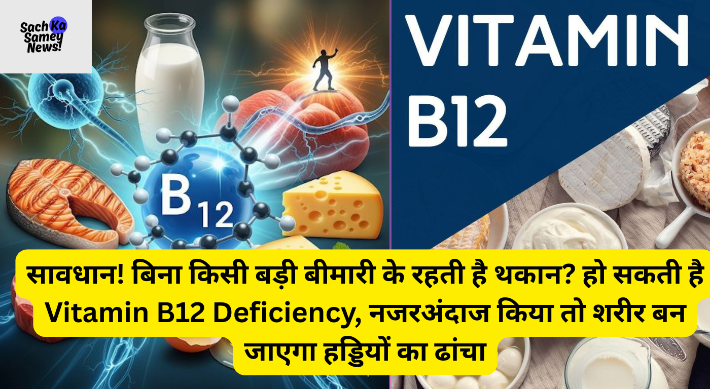 सावधान! बिना किसी बड़ी बीमारी के रहती है थकान? हो सकती है Vitamin B12 Deficiency, नजरअंदाज किया तो शरीर बन जाएगा हड्डियों का ढांचा