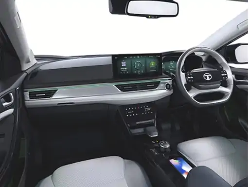 Dashboard of Tata Curvv 