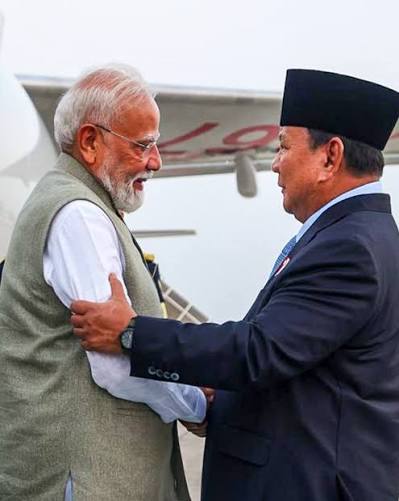 Prabowo Subianto with modi