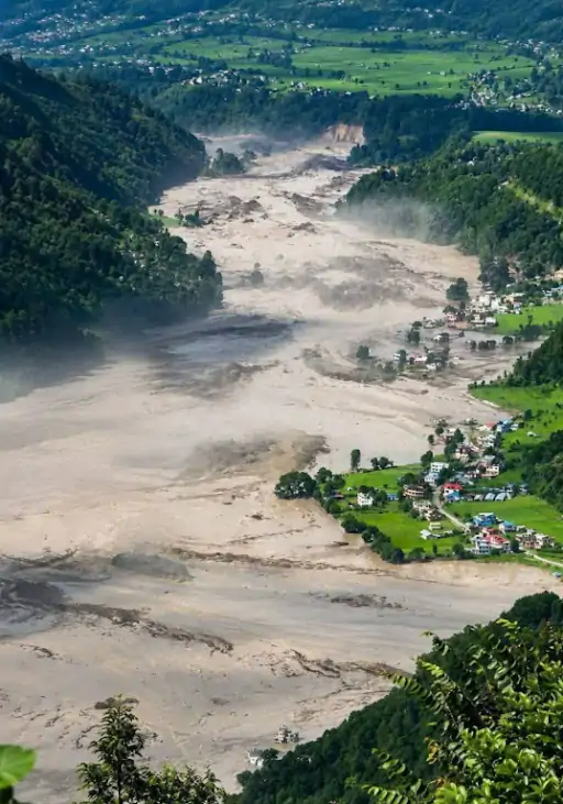 nepal flood picture