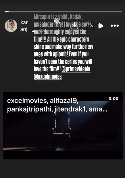 karan zohar praises the movie
